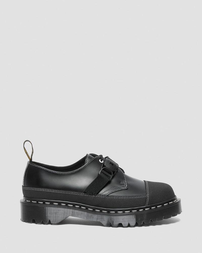 Dr Martens 1461 Tech Made in England Gesp Oxford Schoenen Heren Zwart | NL 209SGL